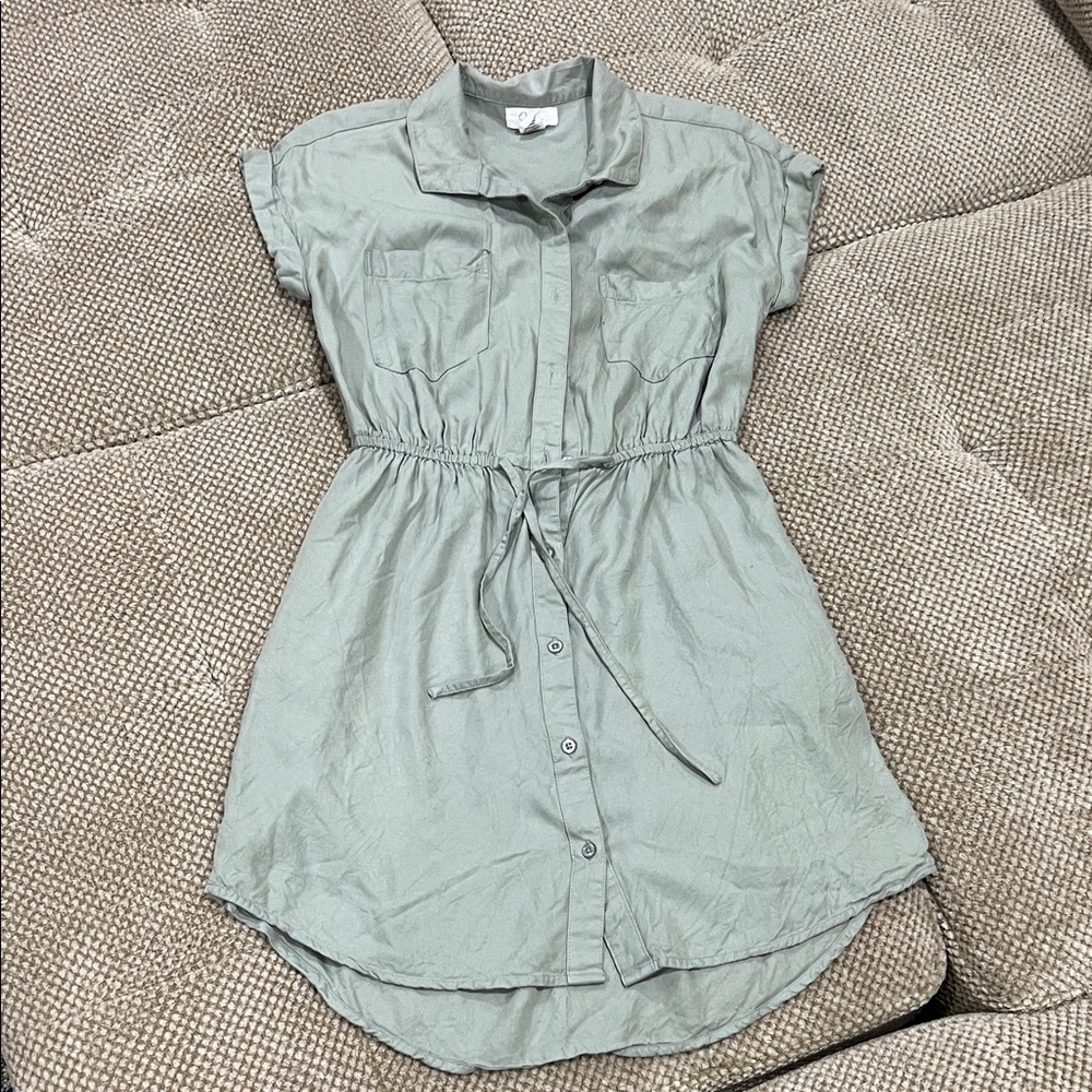 Japna Light Gray Mini Dress